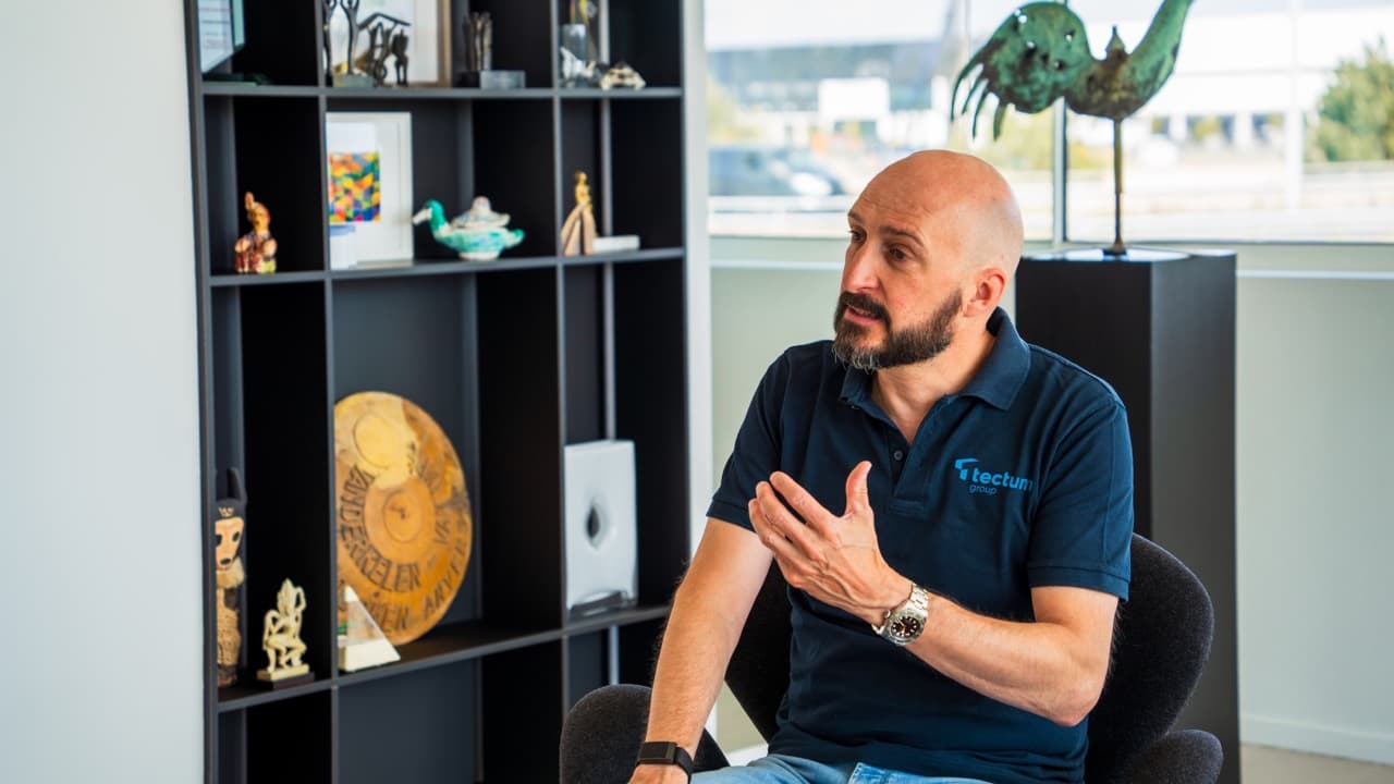 Kris Bloemen, CEO Tectum Group bij het nieuwe hoofdkantoor